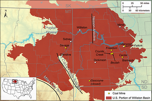 Williston Basin map