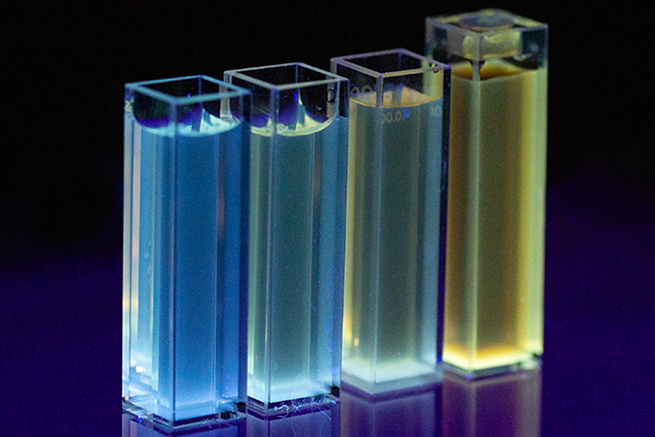 Graphene Quantum Dots under UV Light