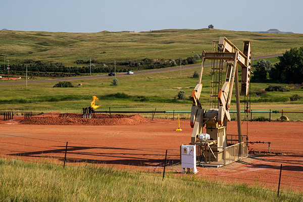 Pump Jack with Natural Gas Flaring
